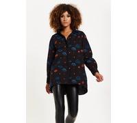 House of Holland Women's EMBROIDERED SHIRT IN BLACK | Size: 12 House Of Holland Black 12