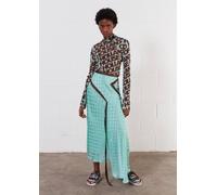 House Of Holland Jacquard Mint Midi Skirt Mint 6