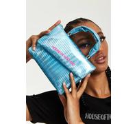 House of Holland Women's Logo Print Blue Iridescent Crossbody Bag House Of Holland Blue One Size