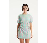 House of Holland Women's Logo Printed Mini Jersey Dress with Cut Out Details & Short Sleeves | Size: XS House Of Holland Multicolor XS