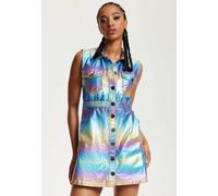 House Of Holland Metallic Rainbow Mini Dress Multi 10