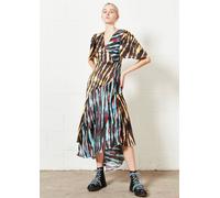 House Of Holland Mixed Tie Dye Midi Dress Multi