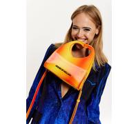 House Of Holland Orange Ombre Heart Cut Out Bag Orange One Size