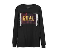 House Of Holland 'real' Long Sleeve Tee In Black Black XS