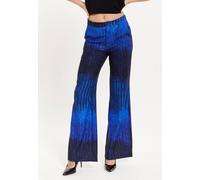 House of Holland Women's Abstract Print Tailored Trousers in Blue | Size: 14 House Of Holland Blue 14