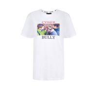 House of Holland Women's Cyber Bully' White Tee | Size: Large House Of Holland White L