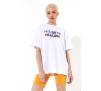 House of Holland Women's Iridescent Transfer Printed T-Shirt in White | Size: Small House Of Holland White S