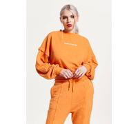 House of Holland Women's Sweatshirt in Orange with Logo | Size: Small