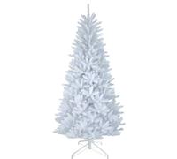 House of Home 5ft White Artificial Christmas Tree - 400 Tips, Compact Design, Easy Assembly, Realistic Winter Xmas Tree for Home and Office