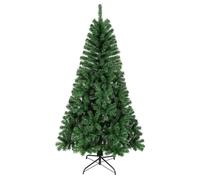House of Home 6ft Artificial Christmas Tree with Sturdy Metal Stand - Green | Size: 180 cm x 90 cm House of Home Green 180 cm x 90 cm
