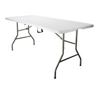 House of Home 6ft Folding Picnic Table Heavy Duty Seats 8, White