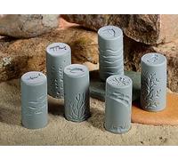 House of Isla, Nature, Wildlife and Plant Textured Rubber Dough Rollers and Stamps for Play-Doh, Clay, Paint, Art and Craft 6pcs 3.3cm x 7cm (Sea World)