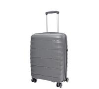 House Of Leather 8 Wheeled Hard Shell Suitcase Expandable TSA Lock Luggage Travel Bags Gladstone (Grey, Cabin)