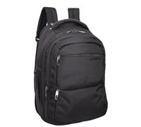 House Of Leather Cabin Backpack Wheels Hiking Trekking Camping Rucksack Telescopic Handle CruiseMate Black