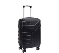 House Of Leather Expandable Cabin Size Hard Case 4 Wheeled Spinner Luggage Sydney Black