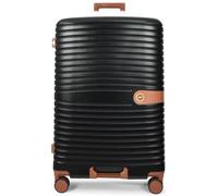 House of Leather Four Wheel Suitcase Hard Shell Lightweight Luggage Durban Grey Large in Black | Size: Small House of Leather Black Small
