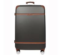 House of Leather Four Wheel Suitcase Hard Shell Luggage Expandable Sizes Deluxe Grey | Size: Large House of Leather Grey L