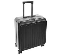 House Of Leather Four Wheeled Pilot Case Hard Shell Lightweight Cabin Bag Maverick (Black)
