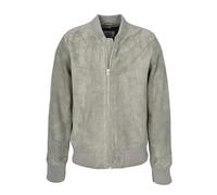 House Of Leather Mens Real Goat Suede Bomber Jacket MA-1 Varsity Design Ryan (UK, Alpha, L, Regular, Regular, Grey)