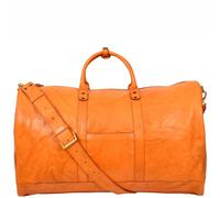 House of Leather Men's Real Leather Holdall Large Size Travel Duffle Organiser Bag Gilbert Brown in Tan House of Leather Tan Large