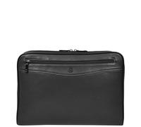 House of Leather Men's Real Leather Portfolio Case Business A4 Documents Holder Nador Black | Size: Large House of Leather Black Large
