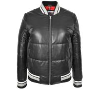 House of Leather Women's Real Leather Bomber Jacket Dolly 8 in Black | Size: 20 House of Leather Black 20