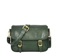 House of Leather Women's Womens Classic Premium Leather Messenger Cross Body Bag Helen Black in Green | Size: Medium House of Leather Green Medium