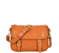 House of Leather Women's Womens Classic Premium Leather Messenger Cross Body Bag Helen Black in Tan | Size: Medium House of Leather Tan Medium