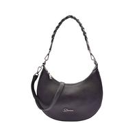 House of Leather Women's Womens Real Leather Hobo Bag Small Size Handbag Sarah Off-White in Black | Size: Medium House of Leather Black Medium