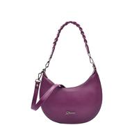House of Leather Women's Womens Real Leather Hobo Bag Small Size Handbag Sarah Off-White in Purple | Size: Medium House of Leather Purple Medium