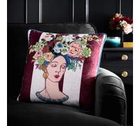 House of Llewelyn-Bowen Bouquet Lady Multi Filled Cushion, 43 x 43cm, Recycled Polyester, Microfibre Pad