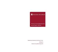 House of Lords Administration Annual Report 2015/16 HL 36
