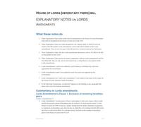House of Lords (Hereditary Peers) Bill Explanatory Notes on Lords Amendments (House of Commons) HCB 295-EN