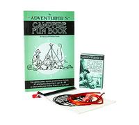 House of Marbles Campfire Fun Kit, Camping Activity and Travel Game Set with Puzzle Book, Playing Cards, Dice and String Games