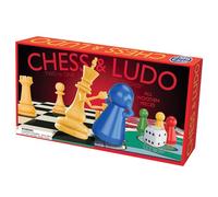 House of Marbles Chess & Ludo 2-in-1 Board Game - FSC-Certified Family Game Set with Wooden Pieces & Instructions for Children & Adults