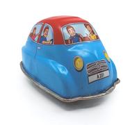 House of Marbles Classic Wind-Up Tin Family Car - Genuine Tin Mechanical Toy with Retro Gift Box, No Batteries, Collectable Display Car