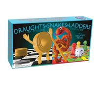 House of Marbles Draughts, Snakes & Ladders Board Game