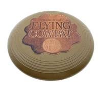 House of Marbles Flying Cowpat Flying Disc, British-Made from Recycled Plastic and Chewing Gum, 21cm One-of-a-Kind Secret Santa, Joke Gift and Outdoor Game