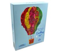 House of Marbles Fun & Celebrations Quilling Set - Paper Craft Kit with 6 Picture Cards, 220 Strips, Tool, Guide & Glue for Kids