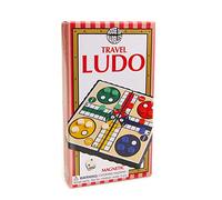 House of Marbles Magnetic Travel Ludo Game - Pocket-Sized 4-Player Folding Board Game with Magnetic Pieces, Dice & Tokens