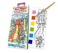 House of Marbles Paint Magic Castles, Knights & Dragons - Mess Free Water Painting Activity Book, Travel & Rainy Day Gift