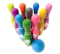 House of Marbles Premium Wooden Skittles Set, Classic Indoor and Outdoor Bowling Game, Perfect for Kids and Adults, Family Fun Activity
