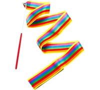 House of Marbles Rainbow Dancer Ribbon Wand for Twirling, Dancing and Gymnastics to Music and Rythmn for Younger Kids or Older Children, to Put On A Spectacular Fun Show and Enjoy Being Creative