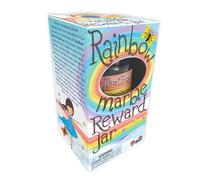 House of Marbles Rainbow Marble Reward Jar for Children - Positive Behaviour & Achievement System with Approximately 27 Colourful Marbles & Cotton Bag - Made in the UK