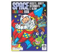 House of Marbles Space Colouring Book for Children - Outer Space Book with Planets, Rockets & Stars