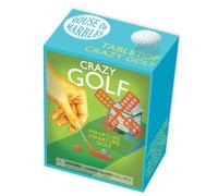 House of Marbles Tabletop Crazy Golf Game - Mini Desktop Putting Set with Wind-Up Windmill, 2 Putters, 2 Balls & Course