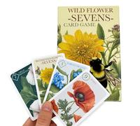 House of Marbles Wildflower Sevens Card Game - 44 FSC-Certified Botanical Cards with Illustrated British Wildflowers, Traditional Family Travel Game