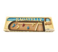 House of Marbles Wooden Bagatelle Game, FSC-Certified Wood Tabletop Pinball with Spring Plunger and Metal Balls, Retro Family Skill Game