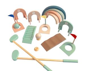 House of Marbles Wooden Indoor Crazy Golf Set, Miniature Golf Experience, Family and Kids Fun Activity, Ideal for Home Play