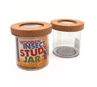 House of Marbles Wooden Insect Study Jar for Children - Bug Observation Container with Magnifying Lid - Educational Nature Explorer Toy for Outdoor Learning & Wildlife Discovery